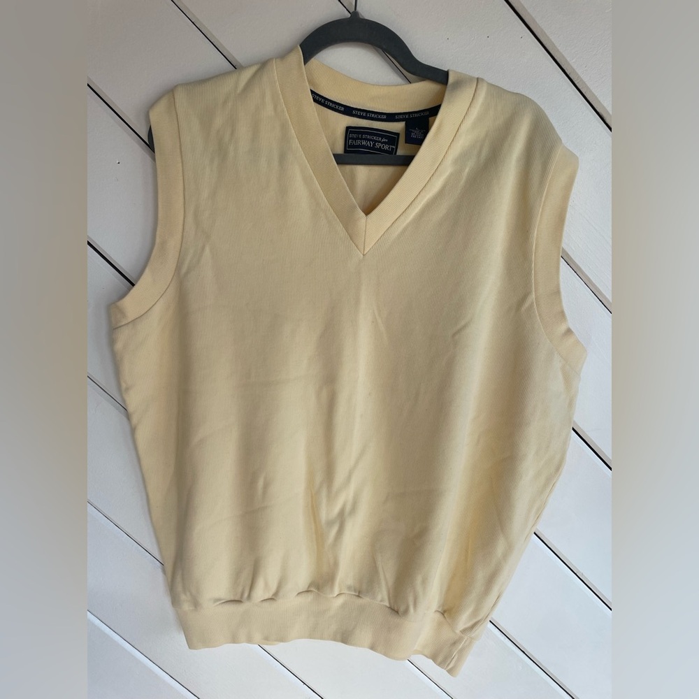 Vintage Steve Stricker Fairway Sport Sweater Vest Golf Mens Size Large